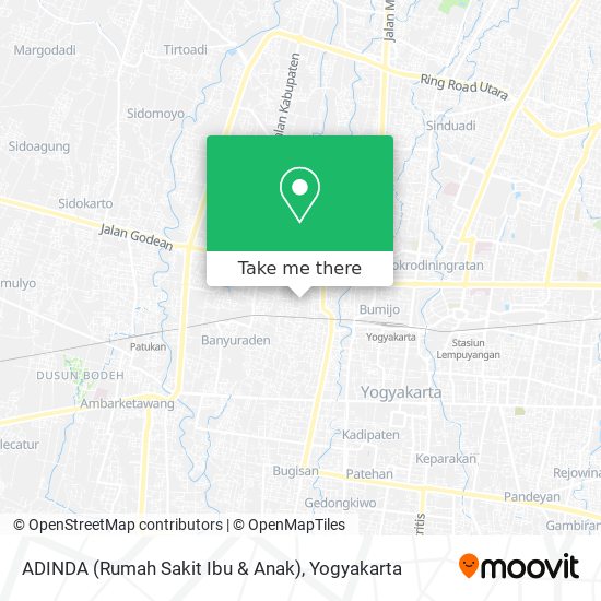 ADINDA (Rumah Sakit Ibu & Anak) map