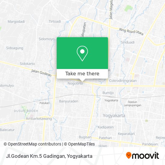 Jl.Godean Km.5 Gadingan map