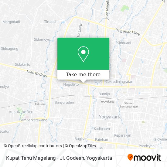 Kupat Tahu Magelang - Jl. Godean map