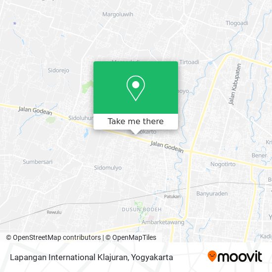 Lapangan International Klajuran map