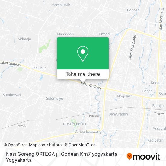 Nasi Goreng ORTEGA jl. Godean Km7 yogyakarta map