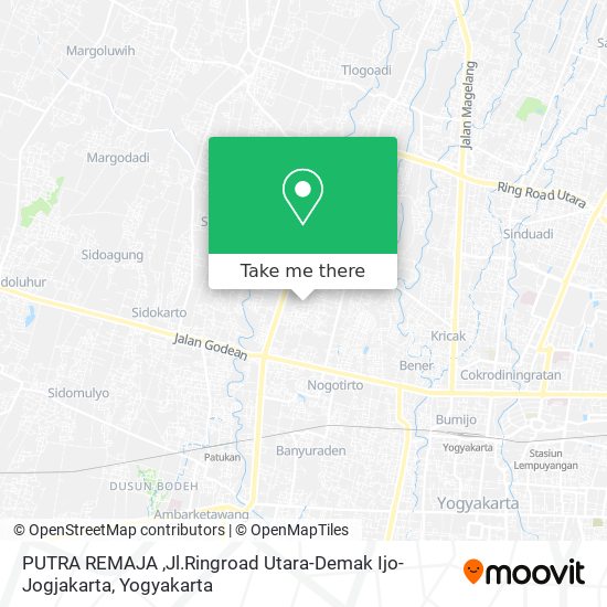 PUTRA REMAJA ,Jl.Ringroad Utara-Demak Ijo-Jogjakarta map