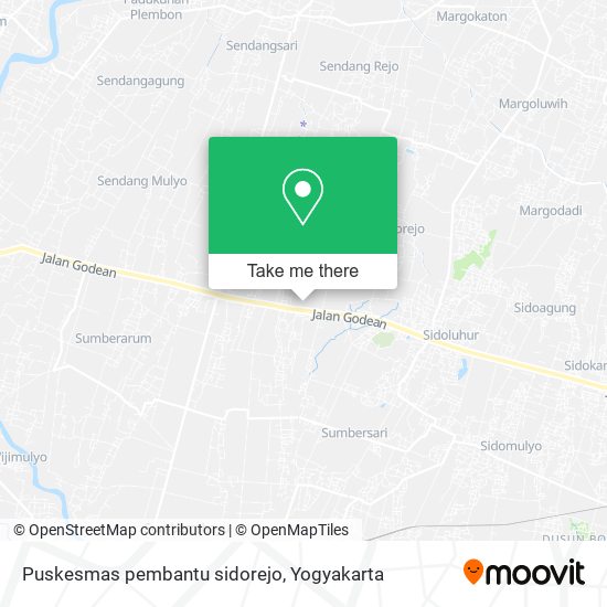 Puskesmas pembantu sidorejo map