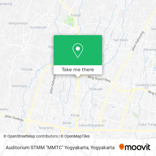 Auditorium STMM "MMTC" Yogyakarta map