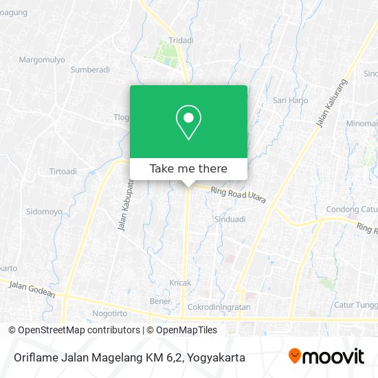 Oriflame Jalan Magelang KM 6,2 map