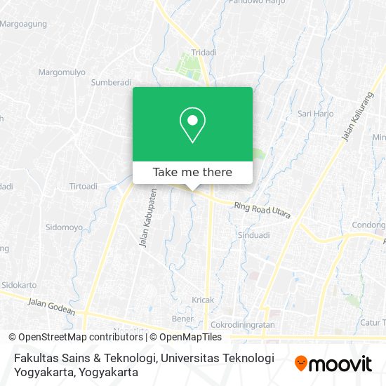 Fakultas Sains & Teknologi, Universitas Teknologi Yogyakarta map