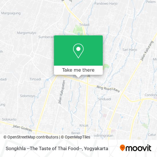 Songkhla --The Taste of Thai Food-- map