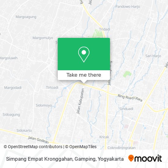 Simpang Empat Kronggahan, Gamping map