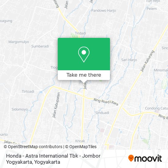 Honda - Astra International Tbk - Jombor Yogyakarta map