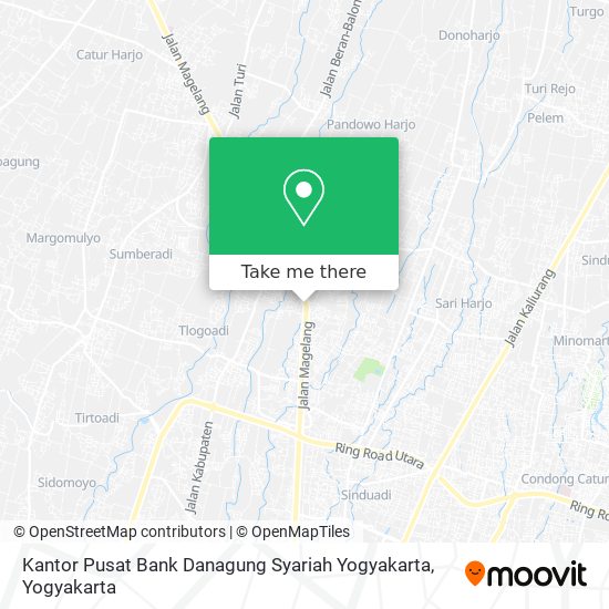Kantor Pusat Bank Danagung Syariah Yogyakarta map