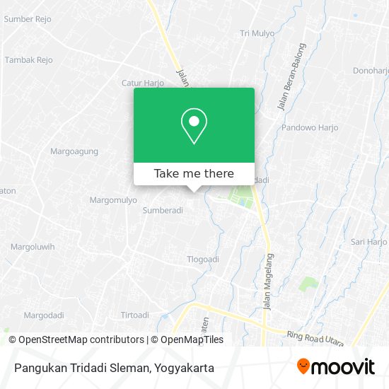 Pangukan Tridadi Sleman map