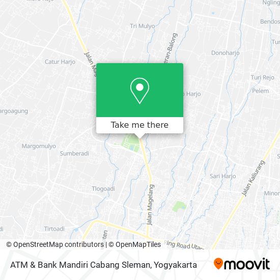 ATM & Bank Mandiri Cabang Sleman map