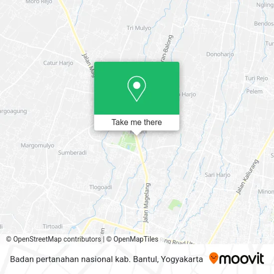 Badan pertanahan nasional kab. Bantul map