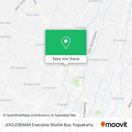 JOGLOSEMAR Executive Shuttle Bus map