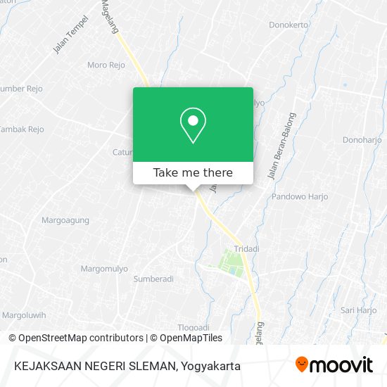 KEJAKSAAN NEGERI SLEMAN map