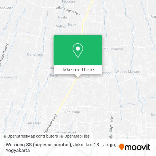 Waroeng SS (sepesial sambal), Jakal km 13 - Jogja map