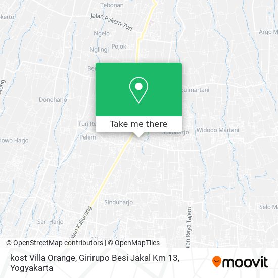 kost Villa Orange, Girirupo Besi Jakal Km 13 map