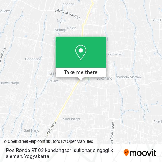 Pos Ronda RT 03 kandangsari sukoharjo ngaglik sleman map