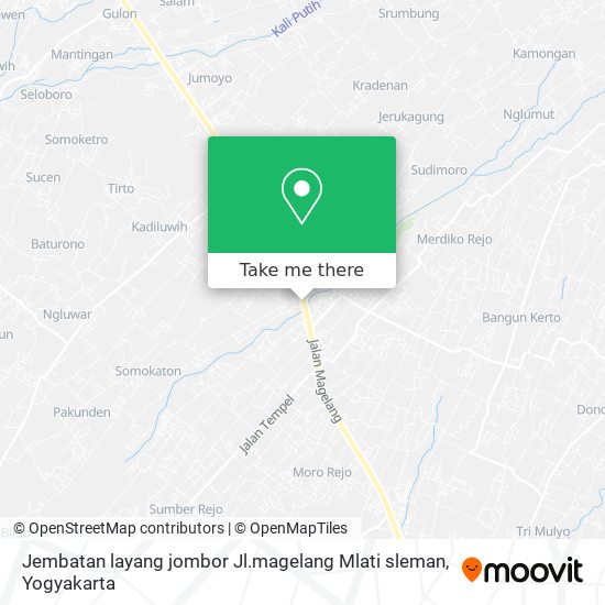 Jembatan layang jombor Jl.magelang Mlati sleman map
