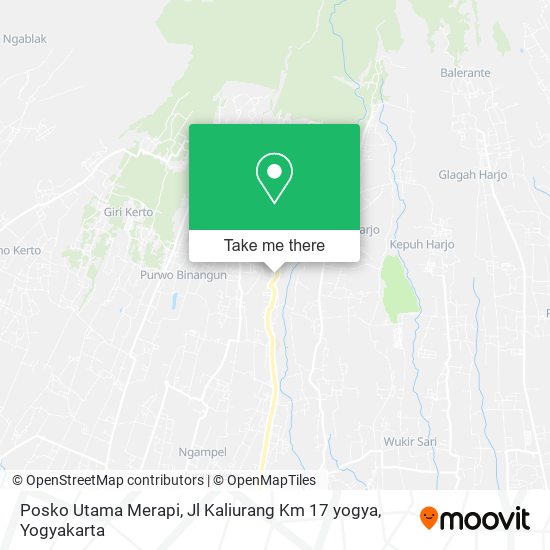 Posko Utama Merapi, Jl Kaliurang Km 17 yogya map