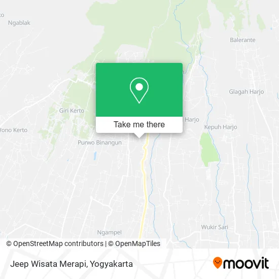 Jeep Wisata Merapi map