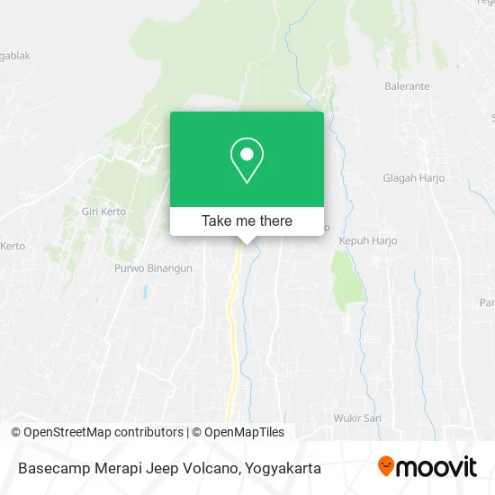 Basecamp Merapi Jeep Volcano map