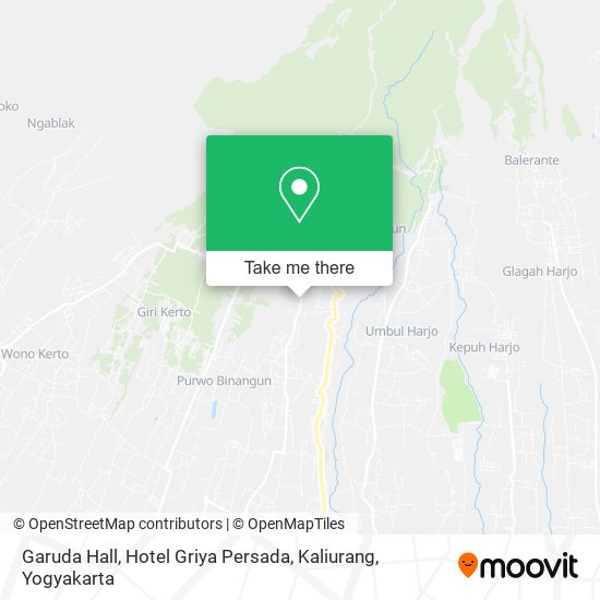 Garuda Hall, Hotel Griya Persada, Kaliurang map