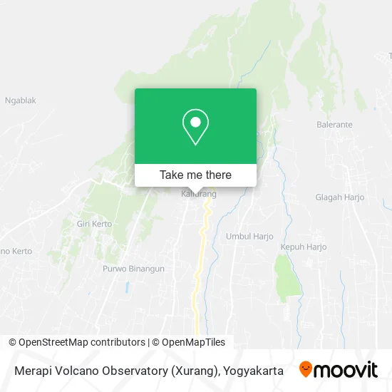 Merapi Volcano Observatory (Xurang) map