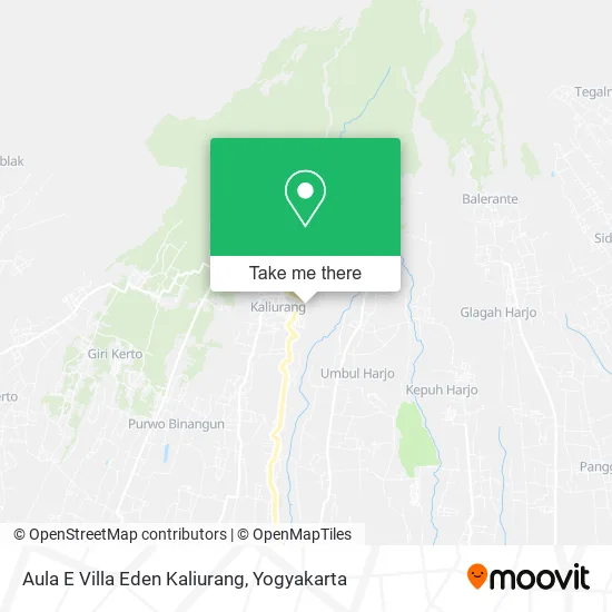 Aula E Villa Eden Kaliurang map