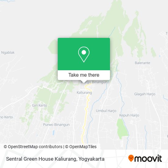 Sentral Green House Kaliurang map