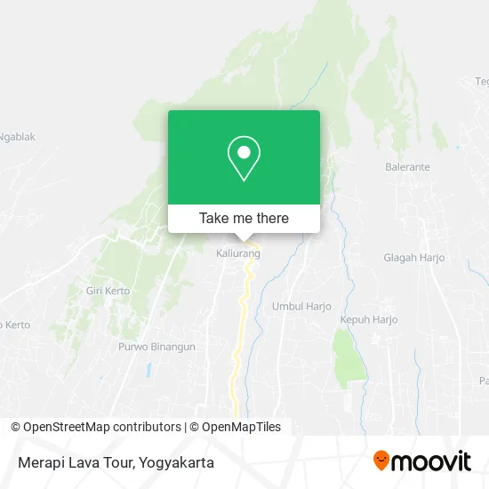 Merapi Lava Tour map