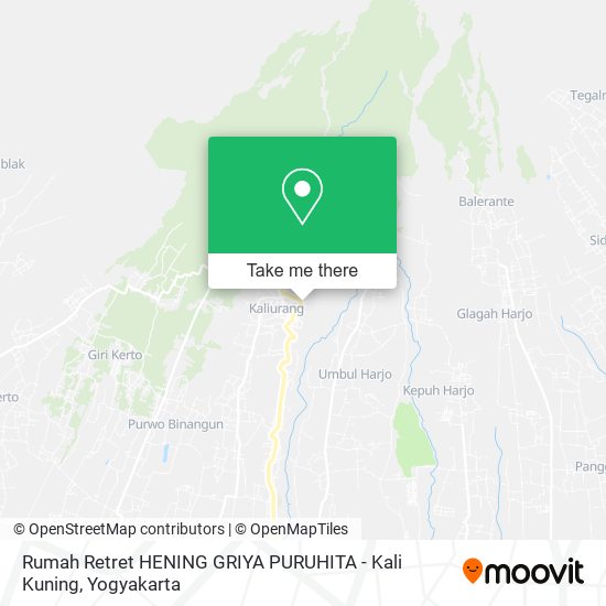 Rumah Retret HENING GRIYA PURUHITA - Kali Kuning map
