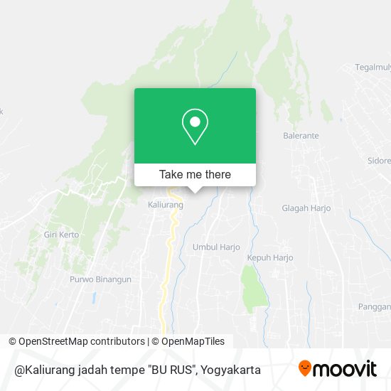 @Kaliurang jadah tempe "BU RUS" map