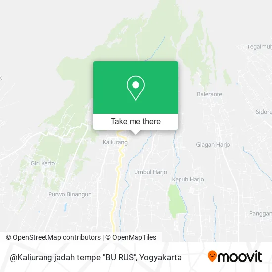 @Kaliurang jadah tempe "BU RUS" map