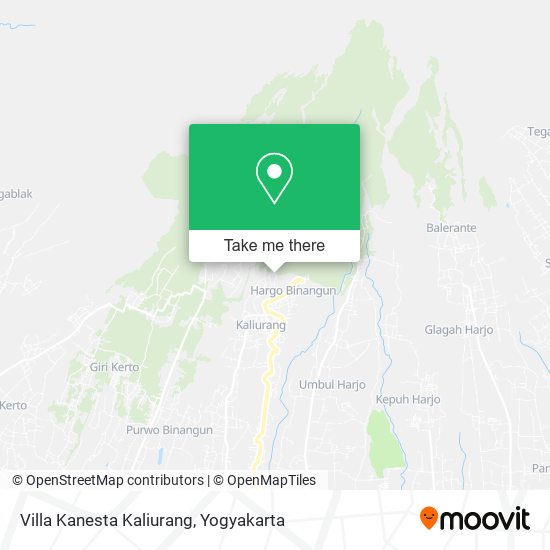 Villa Kanesta Kaliurang map