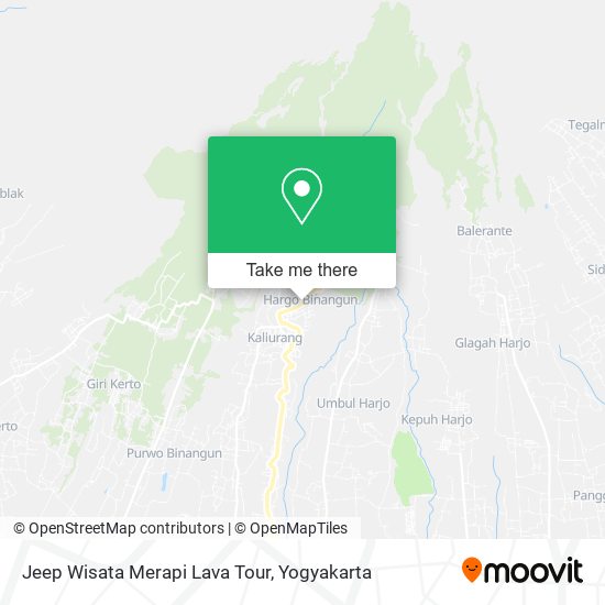 Jeep Wisata Merapi Lava Tour map