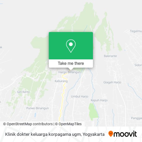Klinik dokter keluarga korpagama ugm map