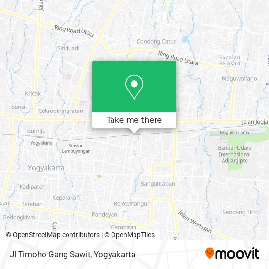 Jl Timoho Gang Sawit map