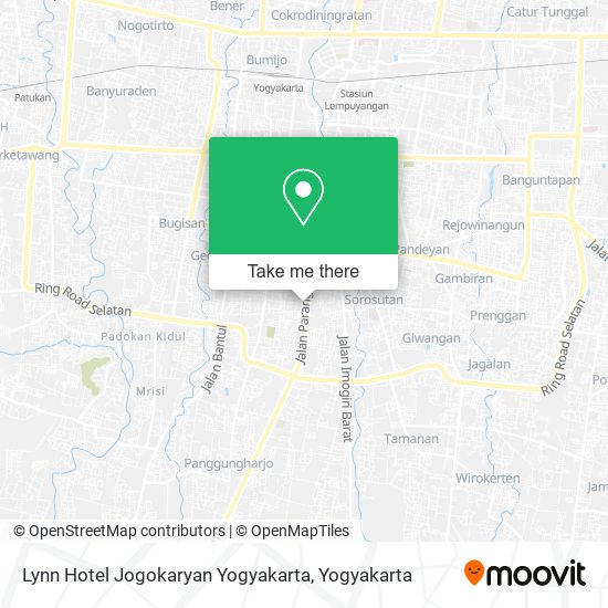 Lynn Hotel Jogokaryan Yogyakarta map