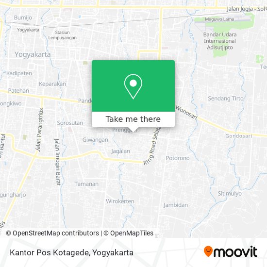 Kantor Pos Kotagede map