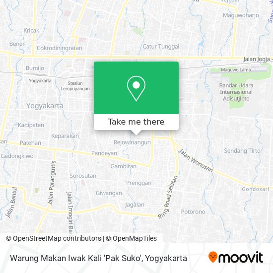 Warung Makan Iwak Kali 'Pak Suko' map