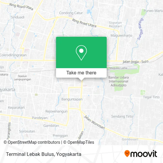 Terminal Lebak Bulus map