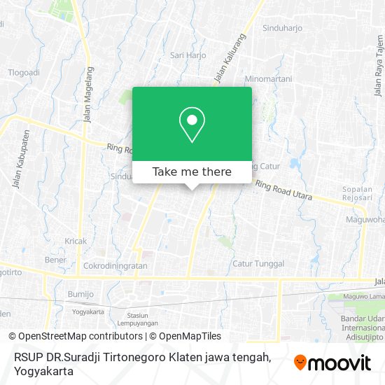 RSUP DR.Suradji Tirtonegoro Klaten jawa tengah map