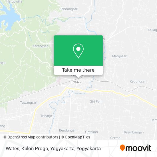 Wates, Kulon Progo, Yogyakarta map