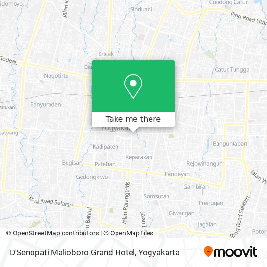 D'Senopati Malioboro Grand Hotel map