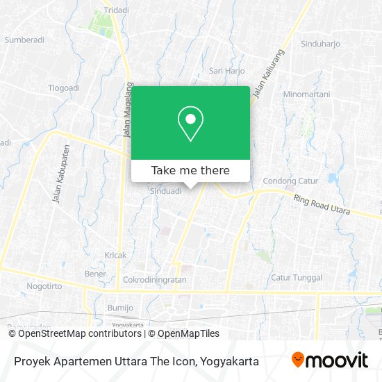 Proyek Apartemen Uttara The Icon map