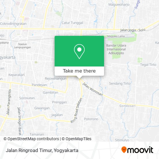 Jalan Ringroad Timur map