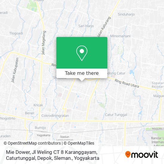 Mie Dower, Jl Weling CT 8 Karanggayam, Caturtunggal, Depok, Sleman. map