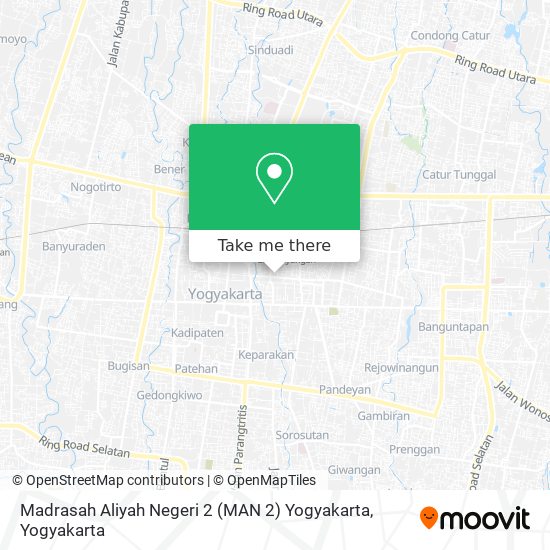 Madrasah Aliyah Negeri 2 (MAN 2) Yogyakarta map