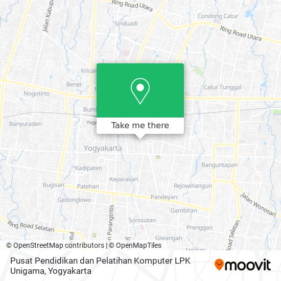 Pusat Pendidikan dan Pelatihan Komputer LPK Unigama map